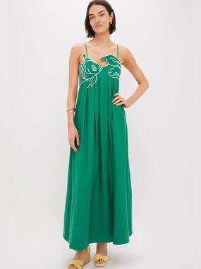 farm rio fish top maxi dress Farm Rio Red Fish Top Maxi Dress